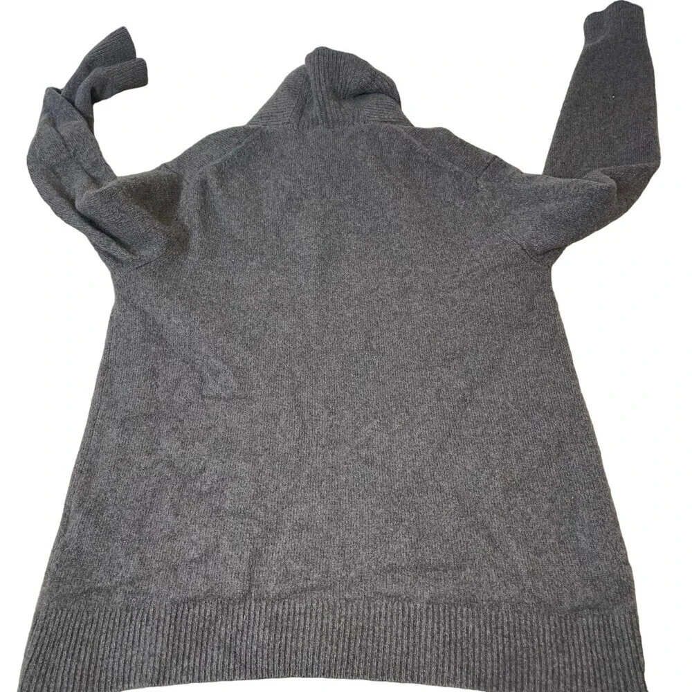 Banana Republic sweater gray Italian yarn cowl neck soft knit men's pullover MD